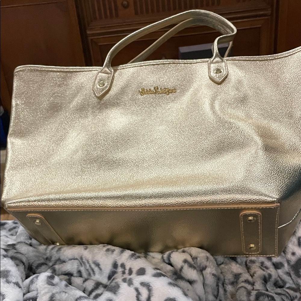 Lilly Pulitzer Gold Tote Bag